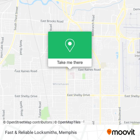 Fast & Reliable Locksmiths map