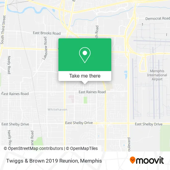 Twiggs & Brown 2019 Reunion map