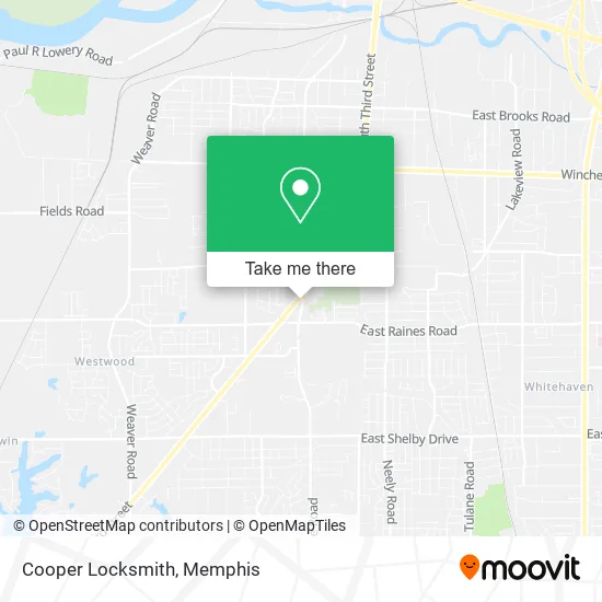 Cooper Locksmith map