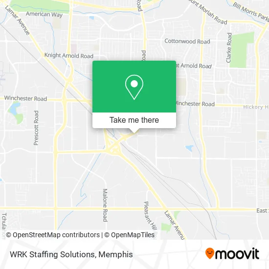 Mapa de WRK Staffing Solutions