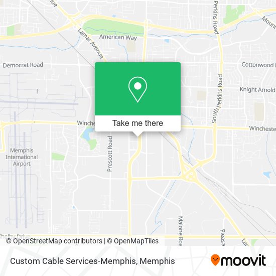 Custom Cable Services-Memphis map