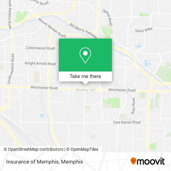 Insurance of Memphis map