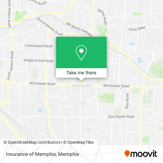 Insurance of Memphis map
