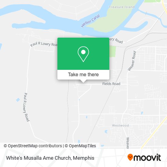 Mapa de White's Musalla Ame Church
