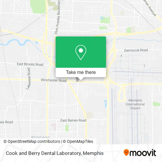 Cook and Berry Dental Laboratory map