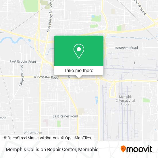 Mapa de Memphis Collision Repair Center