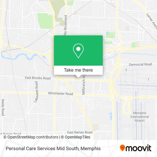 Personal Care Services Mid South map
