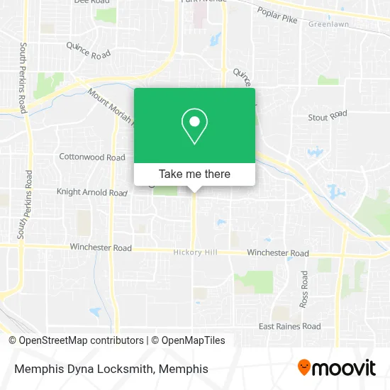 Memphis Dyna Locksmith map
