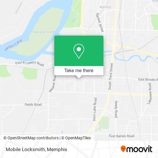 Mapa de Mobile Locksmith