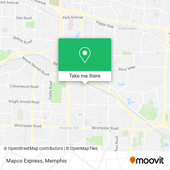 Mapa de Mapco Express