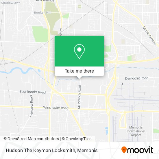 Mapa de Hudson The Keyman Locksmith