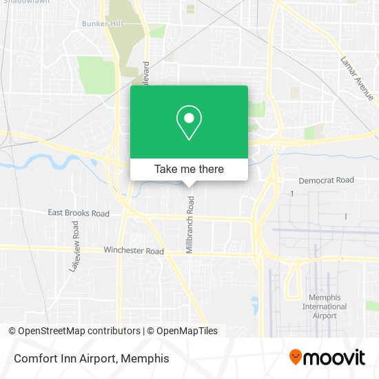 Mapa de Comfort Inn Airport
