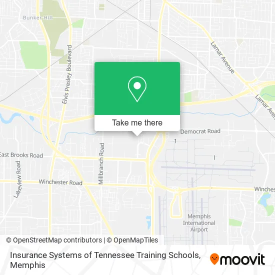 Insurance Systems of Tennessee Training Schools map
