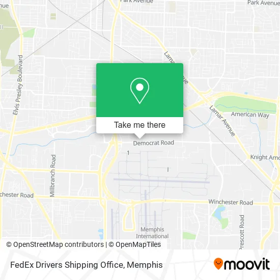 FedEx Drivers Shipping Office map