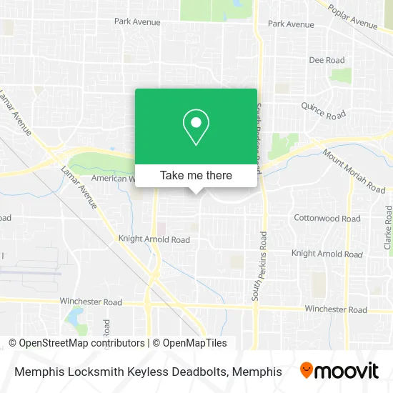 Memphis Locksmith Keyless Deadbolts map