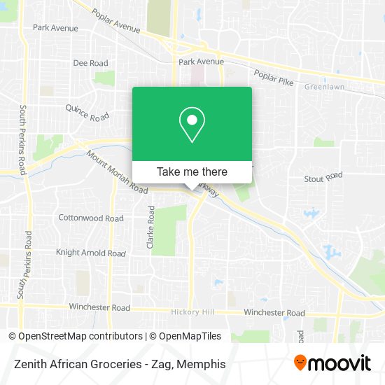 Mapa de Zenith African Groceries - Zag