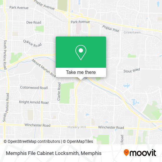 Memphis File Cabinet Locksmith map
