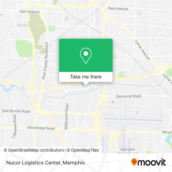 Nucor Logistics Center map