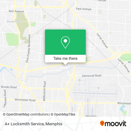Mapa de A+ Locksmith Service