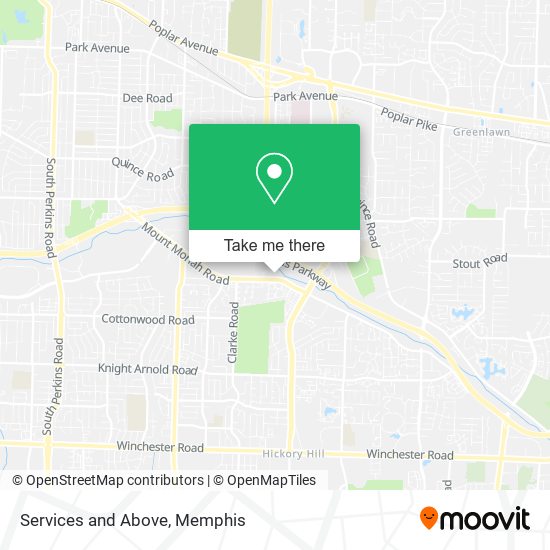 Mapa de Services and Above