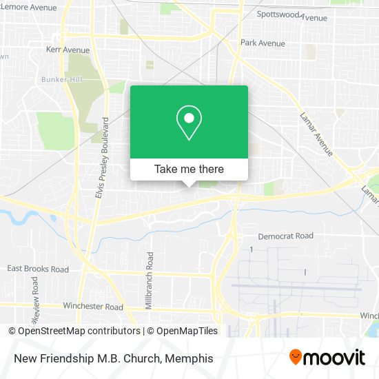 New Friendship M.B. Church map