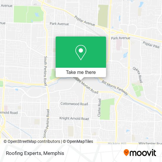 Roofing Experts map