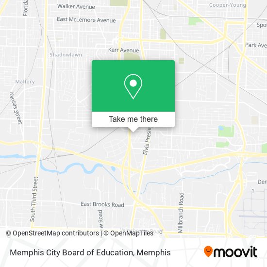 Memphis City Board of Education map