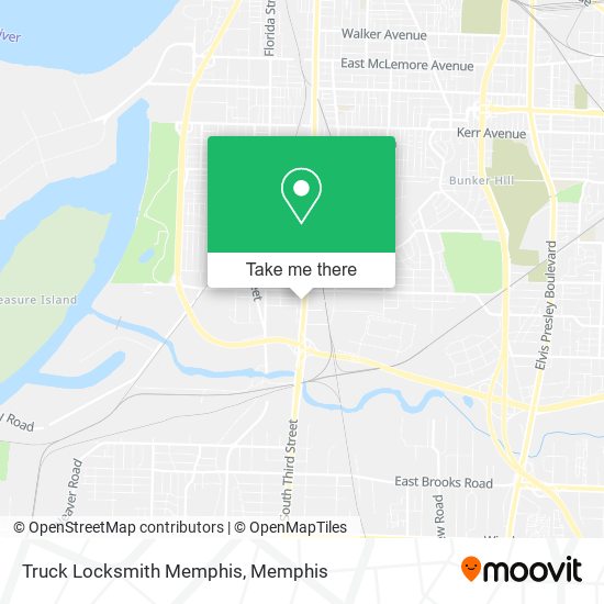 Truck Locksmith Memphis map