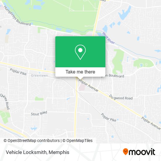 Mapa de Vehicle Locksmith