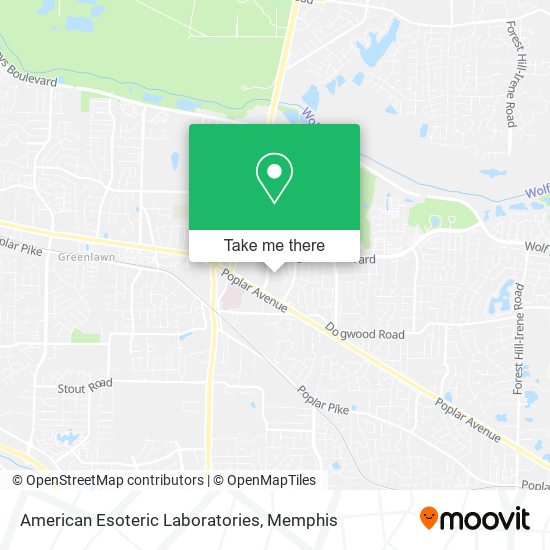 American Esoteric Laboratories map