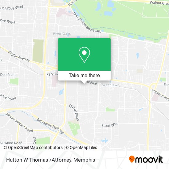 Hutton W Thomas /Attorney map
