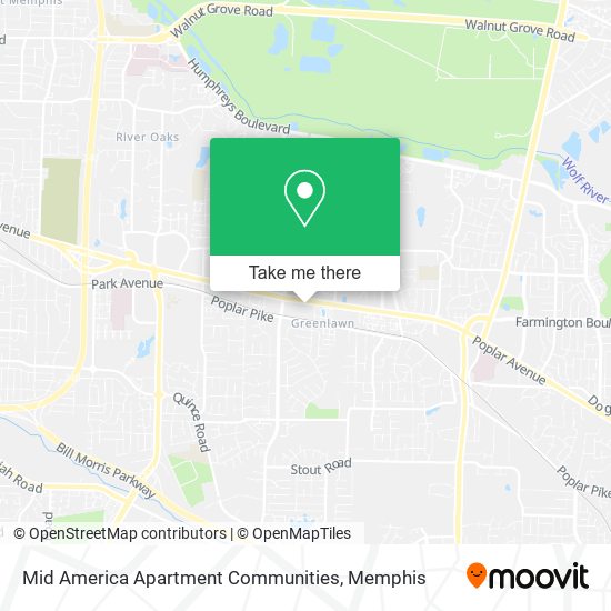 Mapa de Mid America Apartment Communities