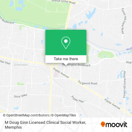 Mapa de M Doug Ginn Licensed Clinical Social Worker
