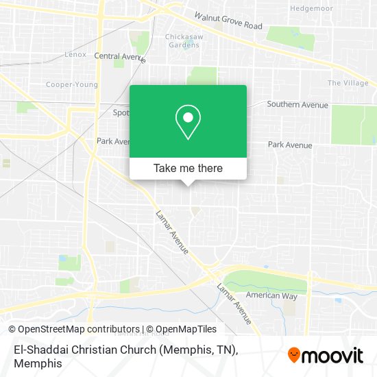 El-Shaddai Christian Church (Memphis, TN) map