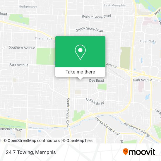 Mapa de 24 7 Towing