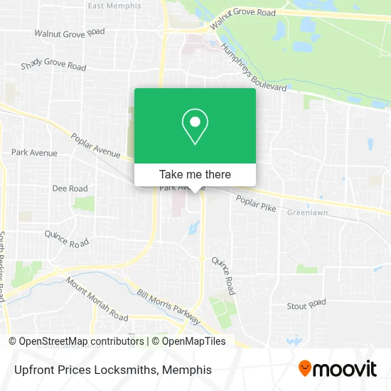 Upfront Prices Locksmiths map