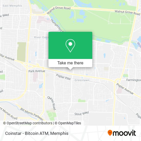 Mapa de Coinstar - Bitcoin ATM