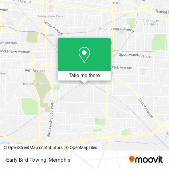 Mapa de Early Bird Towing