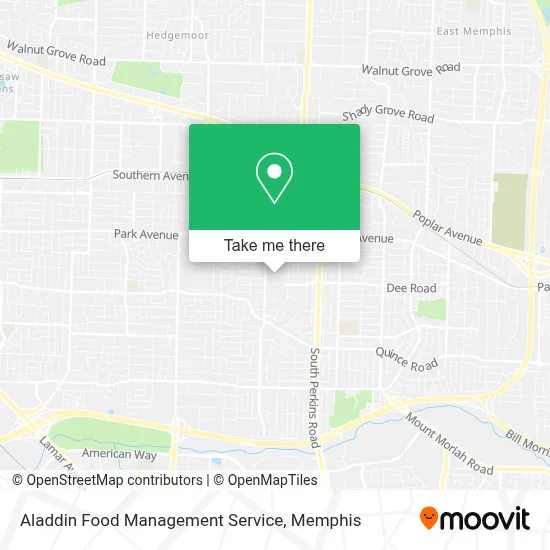 Aladdin Food Management Service map