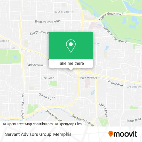 Mapa de Servant Advisors Group