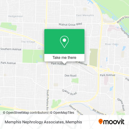 Mapa de Memphis Nephrology Associates