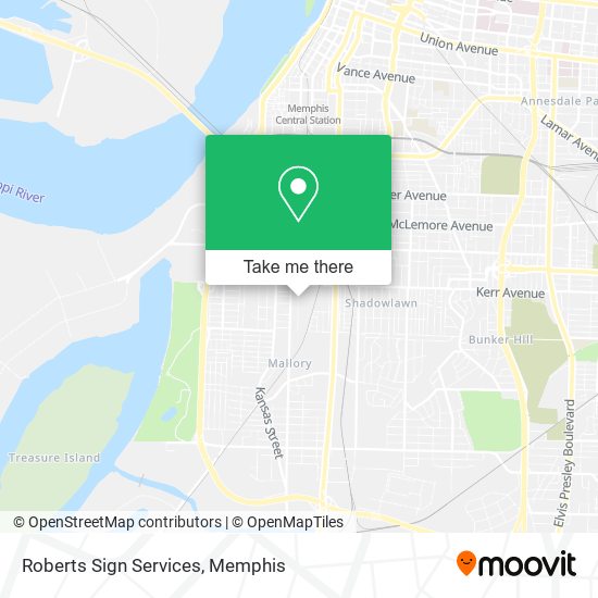 Roberts Sign Services map