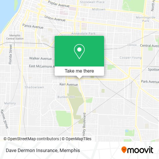 Mapa de Dave Dermon Insurance