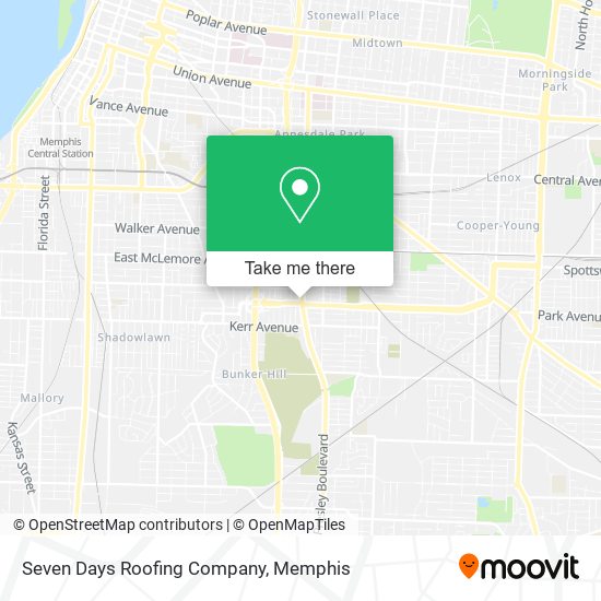 Mapa de Seven Days Roofing Company