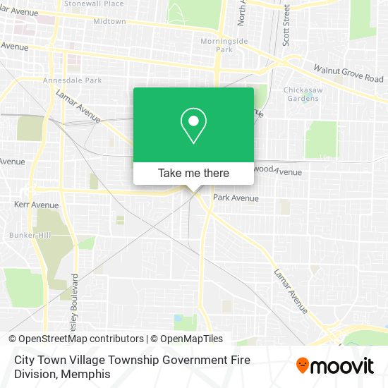 Mapa de City Town Village Township Government Fire Division