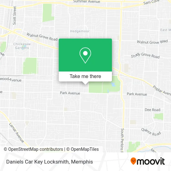 Daniels Car Key Locksmith map