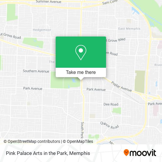 Mapa de Pink Palace Arts in the Park
