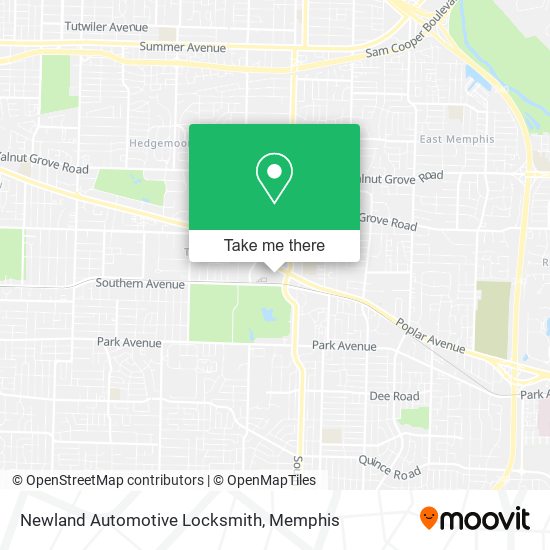 Newland Automotive Locksmith map