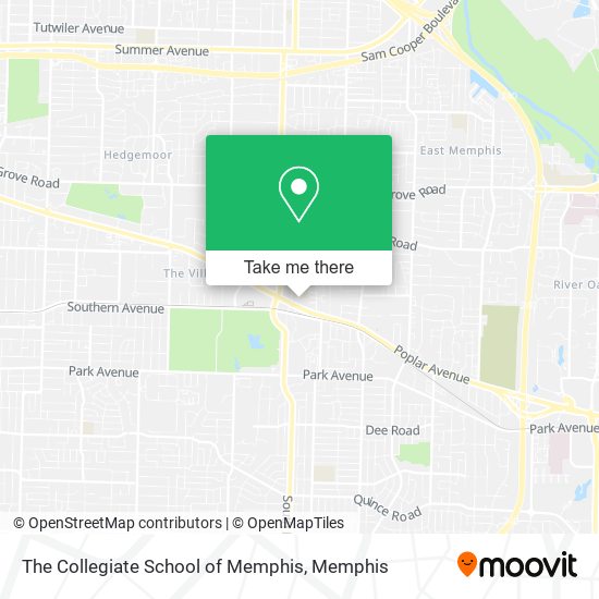 The Collegiate School of Memphis map