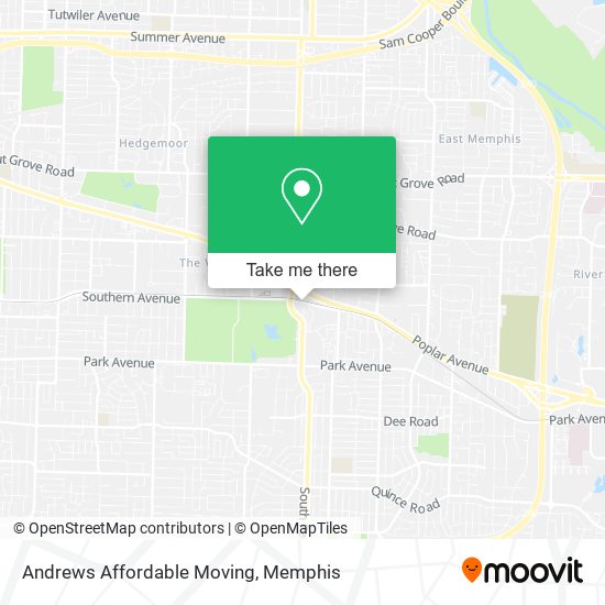 Andrews Affordable Moving map